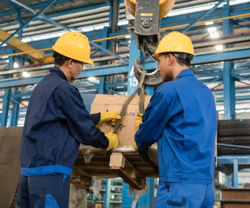 industrial packaging material handling